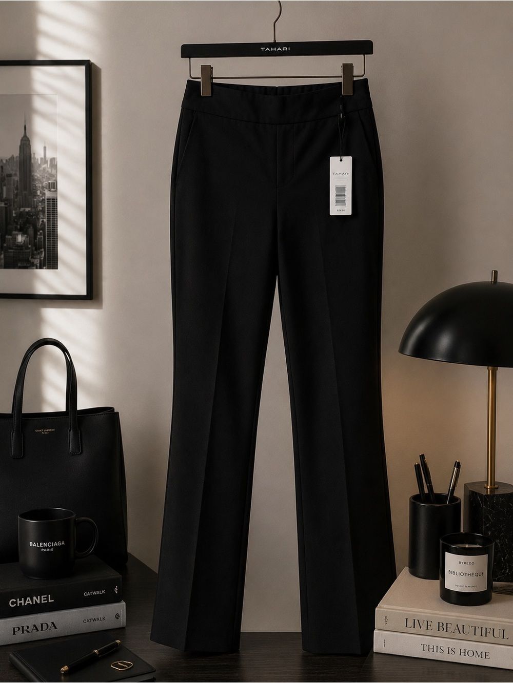 Tahari Black Tailored Pants NWT